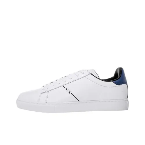 ARMANI EXCHANGE Skateboard Shoes Men Low-Top White