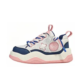 SIMON SCOTT SS XBOX Puffy Shoes Height Increasing Wear-Resistant Low-Top Skateboard Shoes Unisex Pink Blue