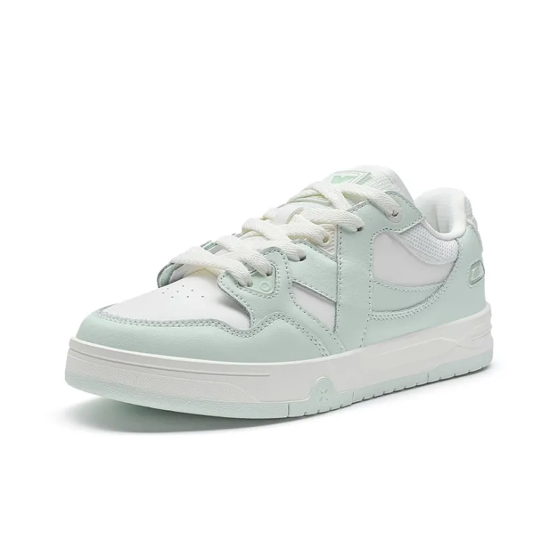 XTEP MAXX1.0 Skateboard Shoes Women's Low Top Light Fruit Green/Sail White-2