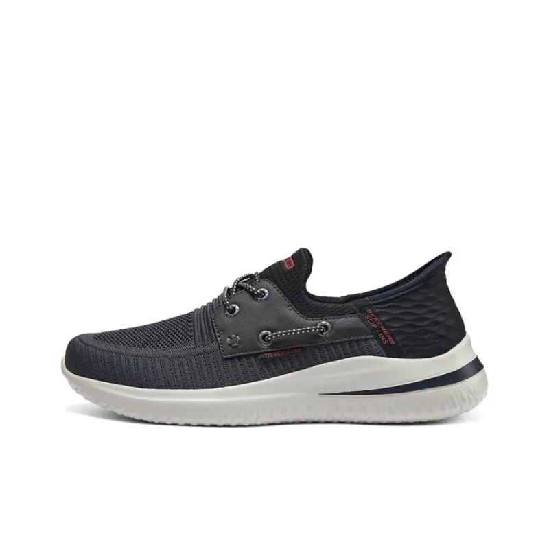 Skechers Hands Free Slip-Ins Cushioning Anti-Slip And Wear-Resistant Low-Top Casual Shoes Men's Black-0