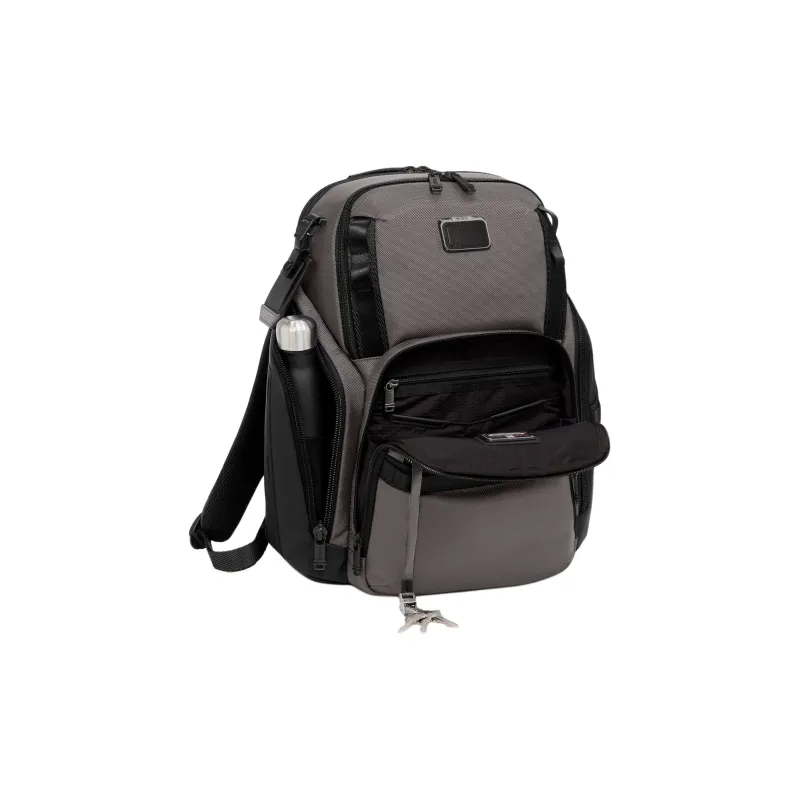 TUMI Alpha Bravo Nylon Backpack Men's Charcoal Black-2