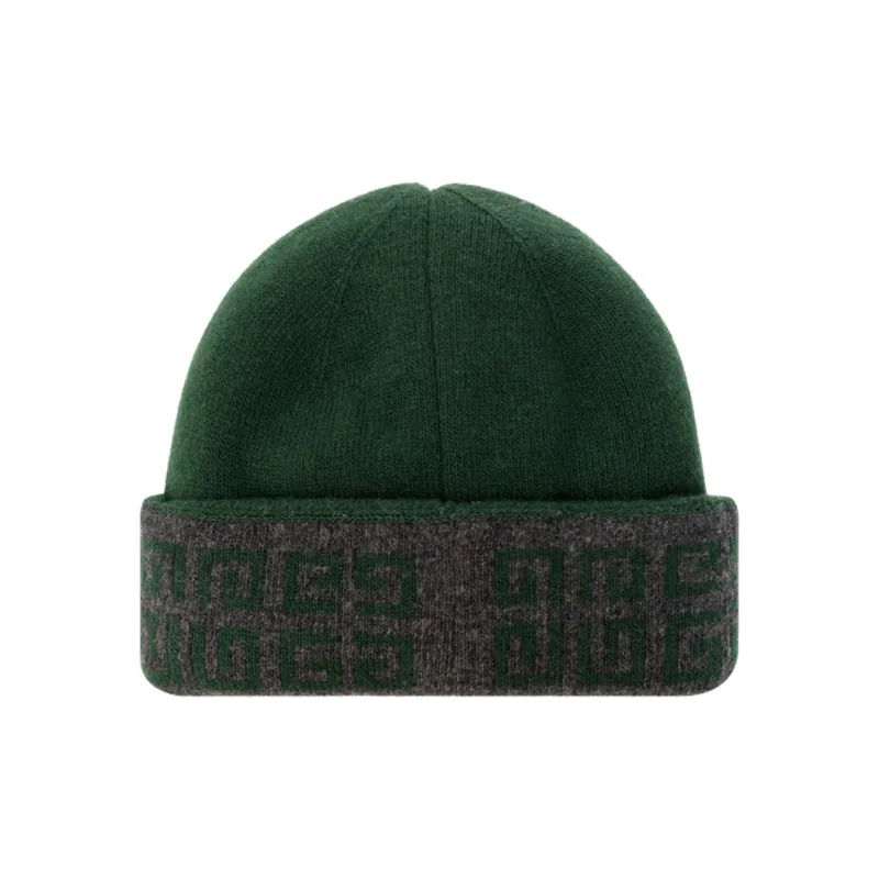 GIVENCHY Wool Cashmere Beanies Men's Green-1