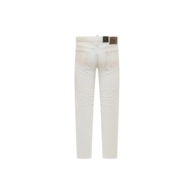 DSQUARED 2 Paint Splatter Straight Leg Skinny Jeans-1