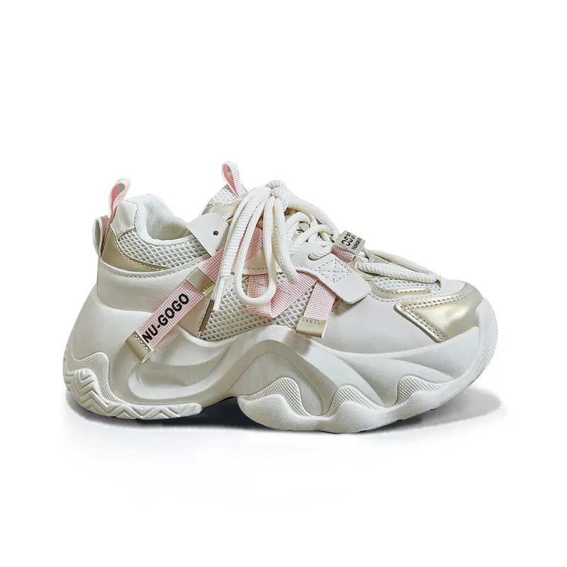MAKINO Height Increasing Lightweight Low-Top Chunky Sneakers Women's-2
