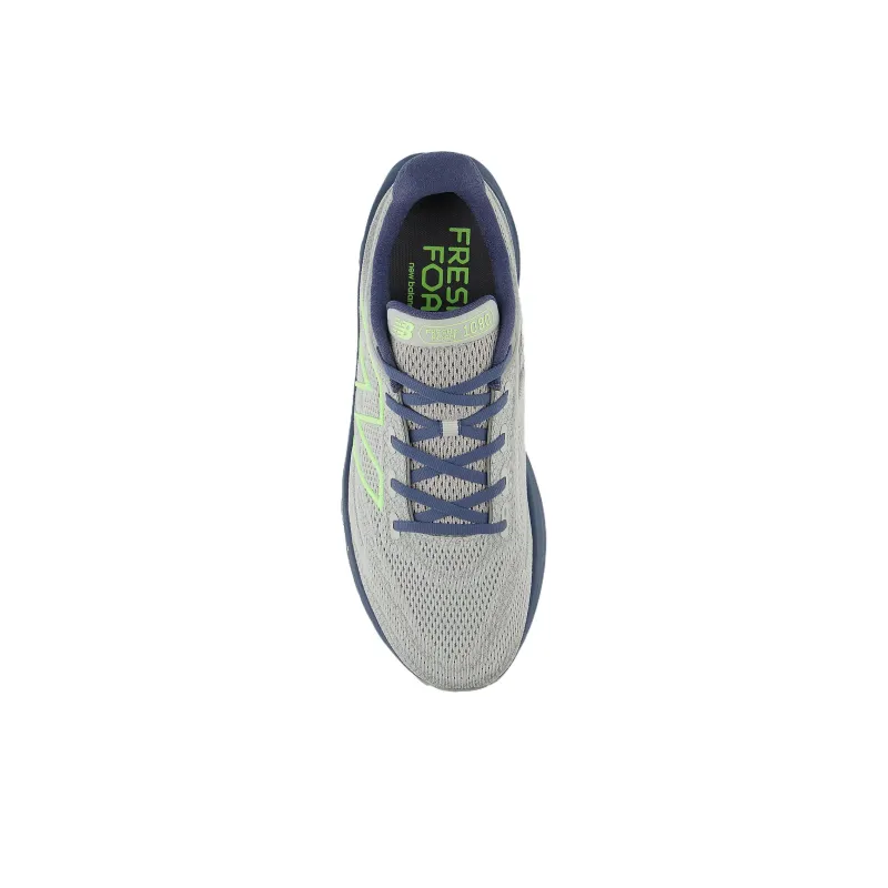 New Balance 1080 V13 Cushioned Slip Resistant Breathable Support Low Top Running Shoes Men's Gray Blue-2