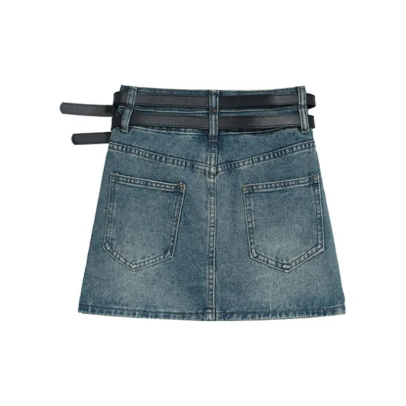 ETSE Denim Short Skirts Women's Blue-1