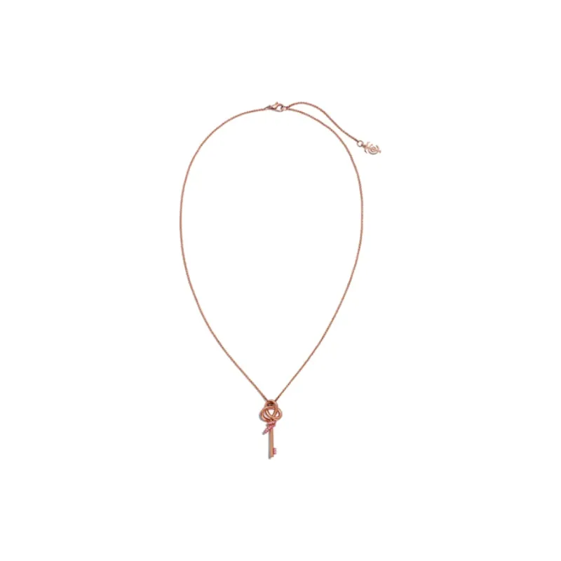 TIFFANY & CO. 18K Rose Gold Sapphire Diamond Necklaces Women's-2