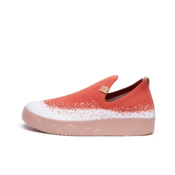 U.IN Art Collection Skateboard Shoes Women's Low Top Red