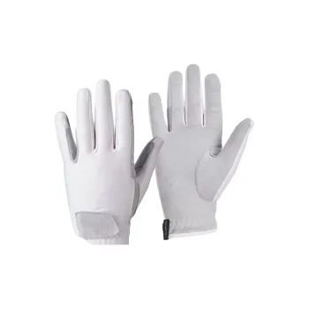 DECATHLON Equestrian Gloves Polyester Kids' White
