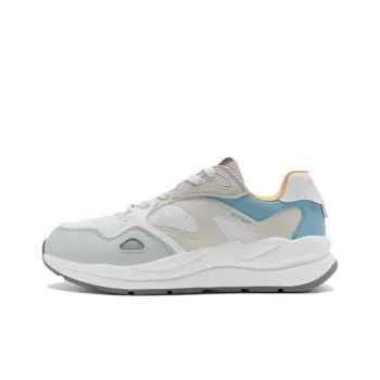 XTEP Light year 5.0 Cushioning Wear Resistant Low Top Casual Shoes Women's White Gray Green