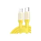 IPhone 8-14 All Collection Fast Charging[Sunset Yellow Silicone Cable]Apple Official MFi Certified 1m