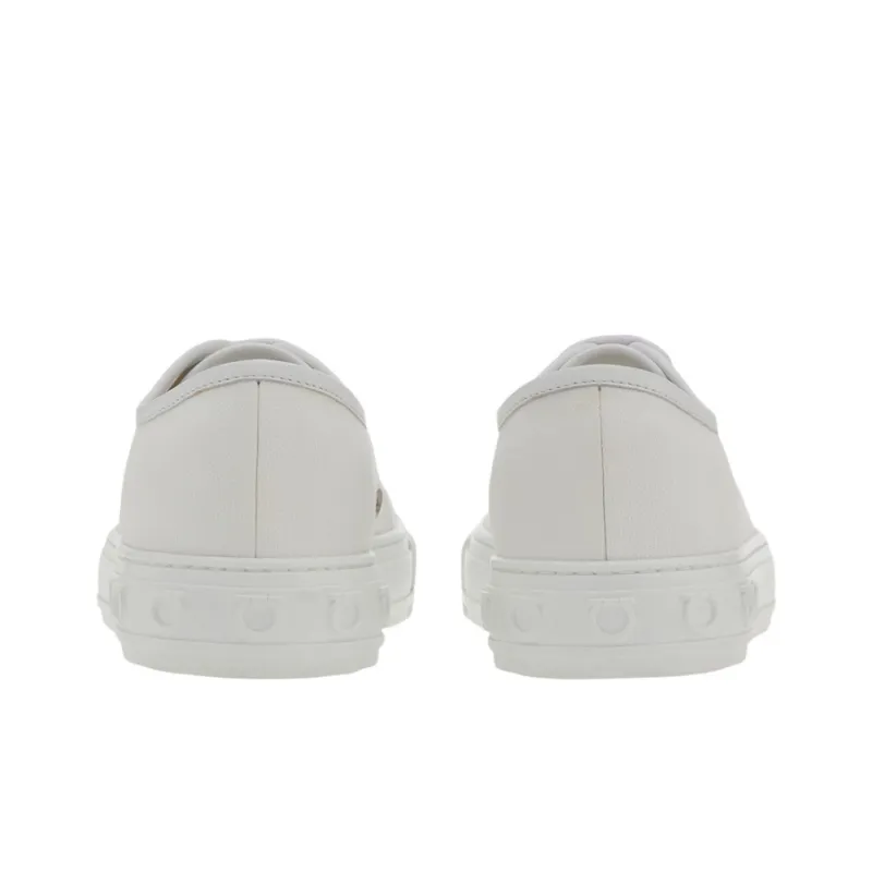 FERRAGAMO Stylish Skateboarding Shoes Women's White-3