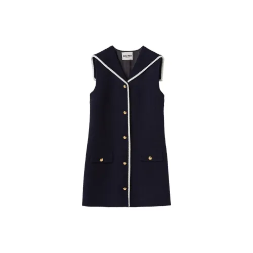 MIU MIU Sleeveless Dresses Women's Navy