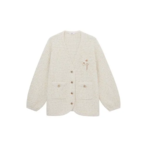 D'zzit Cropped Coats Women's Off White