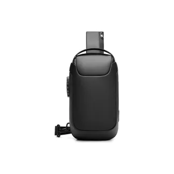 COOLBELL Membrana Dermalis Material Shoulder Bag, Sling Bag, Crossbody Bag Men's Black