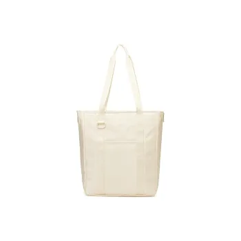 Skechers Fabric Tote Bag Shopping Bag Handbag Shoulder Bag Large Size Unisex Light Sand Yellow