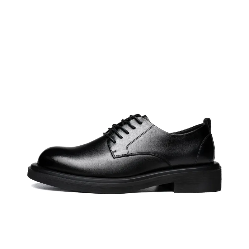 FAPAI Men's Casual Shoes Men Low Top Brown/Black-0