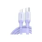 IPhone 8-14 All Collection Fast Charging Cable[Lilac Silicone Cable]Apple Official MFi Certified 1m