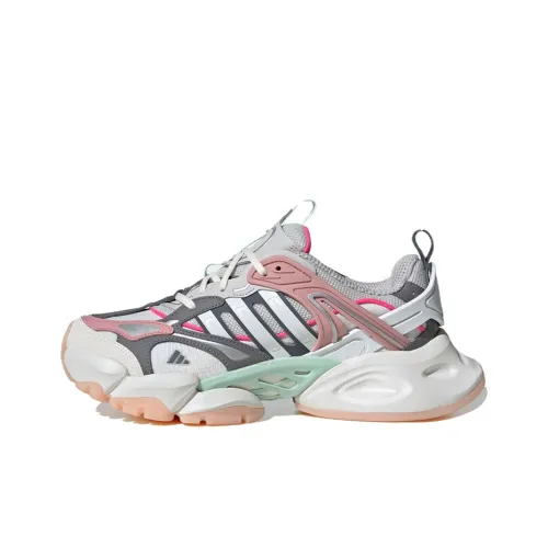 Adidas XLG RUNNER DELUXE Running Shoes Unisex Low-Top White/Gray/Pink