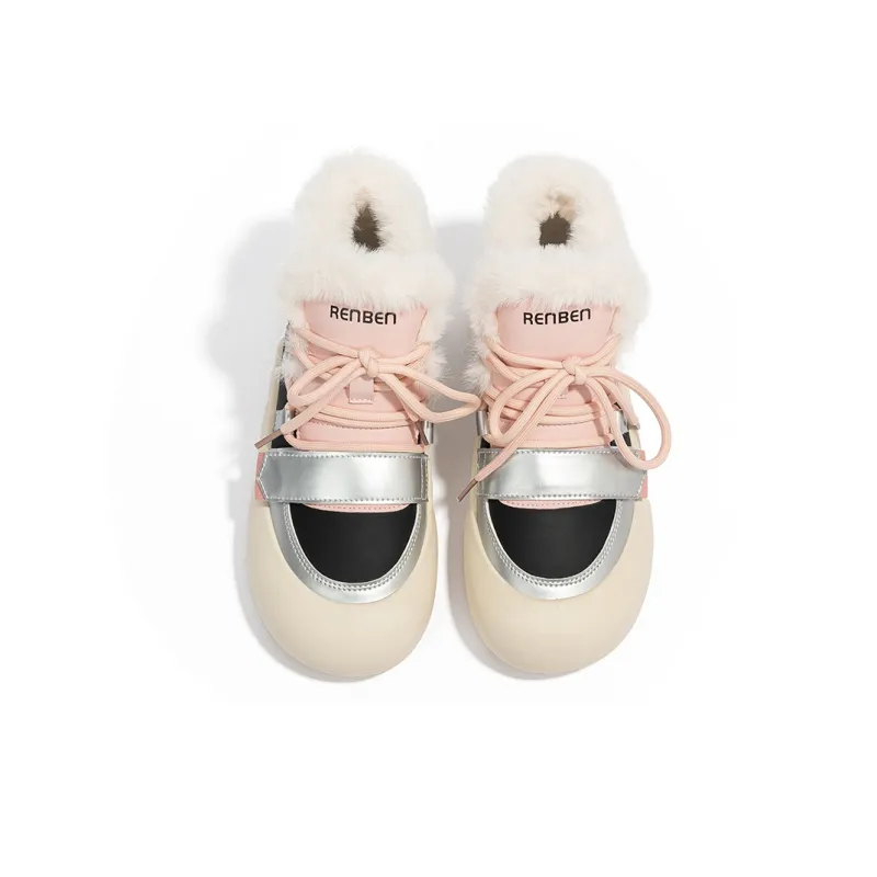 RENBEN Warm Height Increasing High-Top Casual Shoes Women's-7