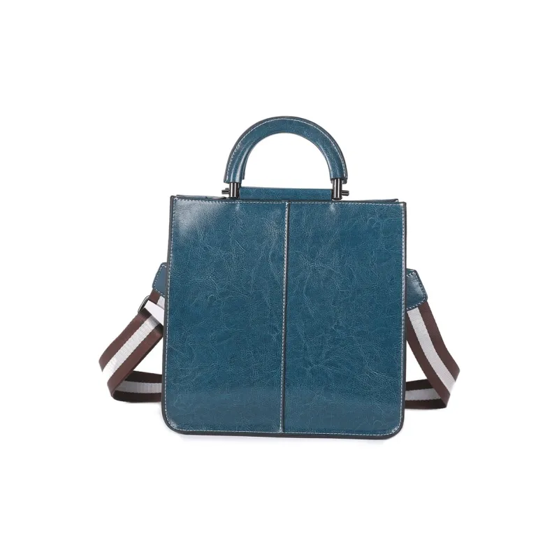 ALOENEY Genuine Leather Patchwork Cow Leather Handbag Regular Women's Green/Black/Brown/Coffee/Blue-8