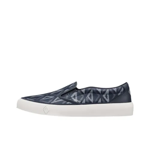 DIOR B101 Slip-On Navy Blue CD Diamond Canvas