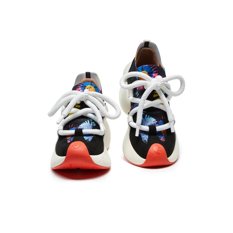 U.IN Painted Travel Shoes Bilbao A1 & A2 Artistic Collection Chunky Sneakers Women's-30