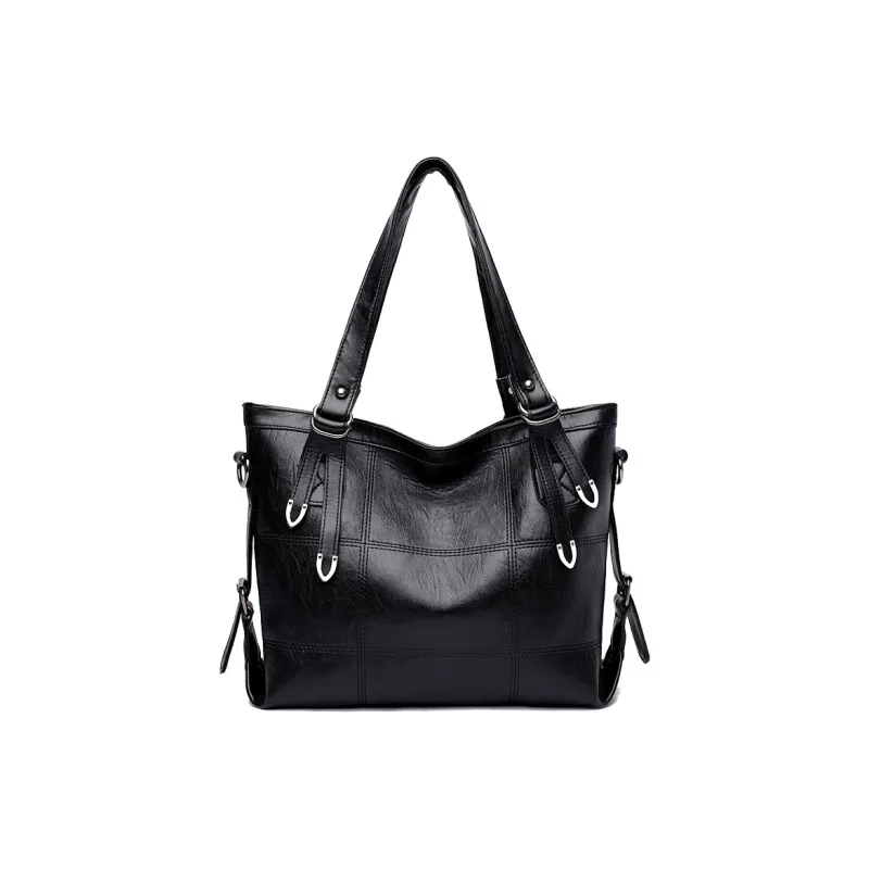 ALOENEY PU Tote Bag, Shopping Bag, Portable Crossbody Bag, Shoulder Bag Women's-4