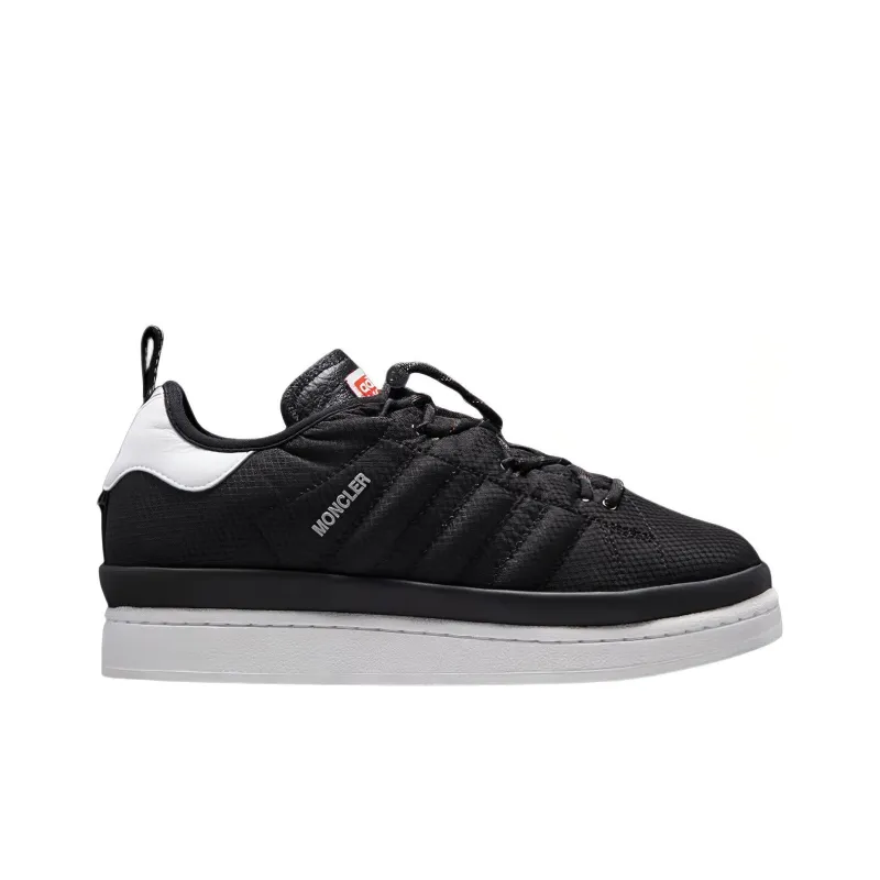 Adidas Originals x Moncler Low Top Skateboard Shoes Unisex Black-1