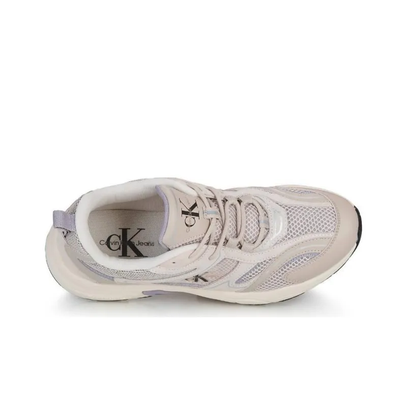 CKJ CALVIN KLEIN JEANS Low-Top Casual Shoes Women's Gray Purple-3
