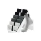 2 Light Gray+2 Dark Gray+2 Black[Sports Crew Socks]