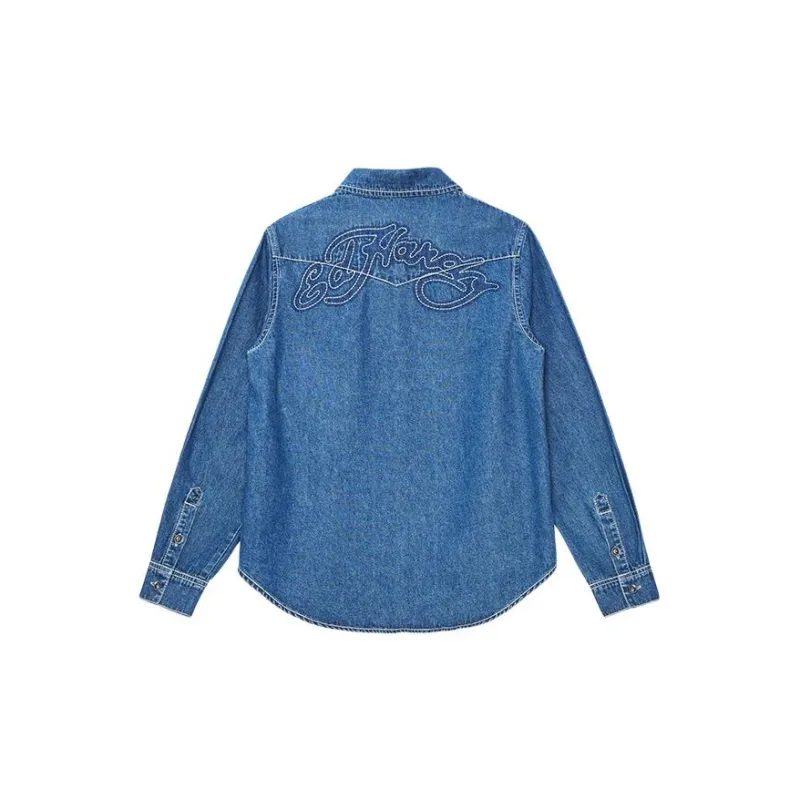 Ed Hardy SS24 Shirt Women's Indigo-1