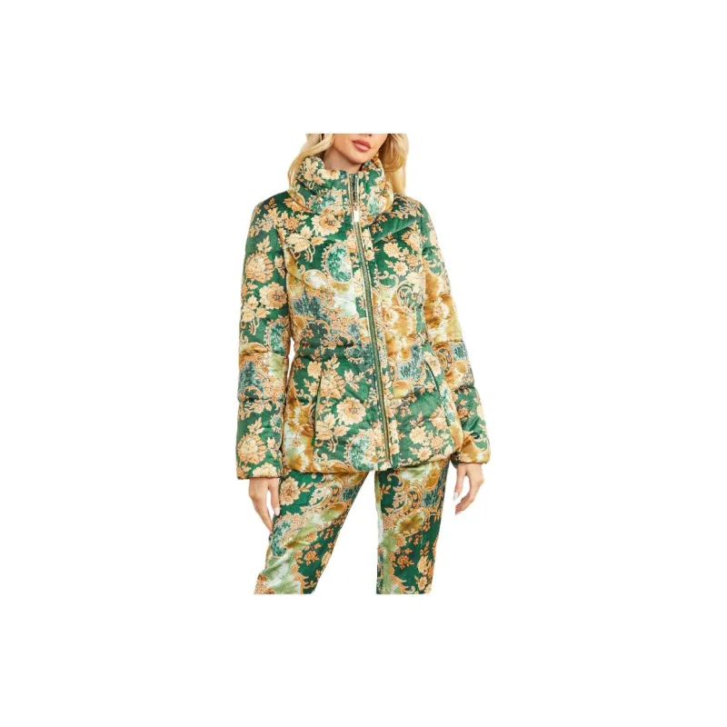 GUESS Katrin Puffer Jacket Jackets Coats Women's Green-2