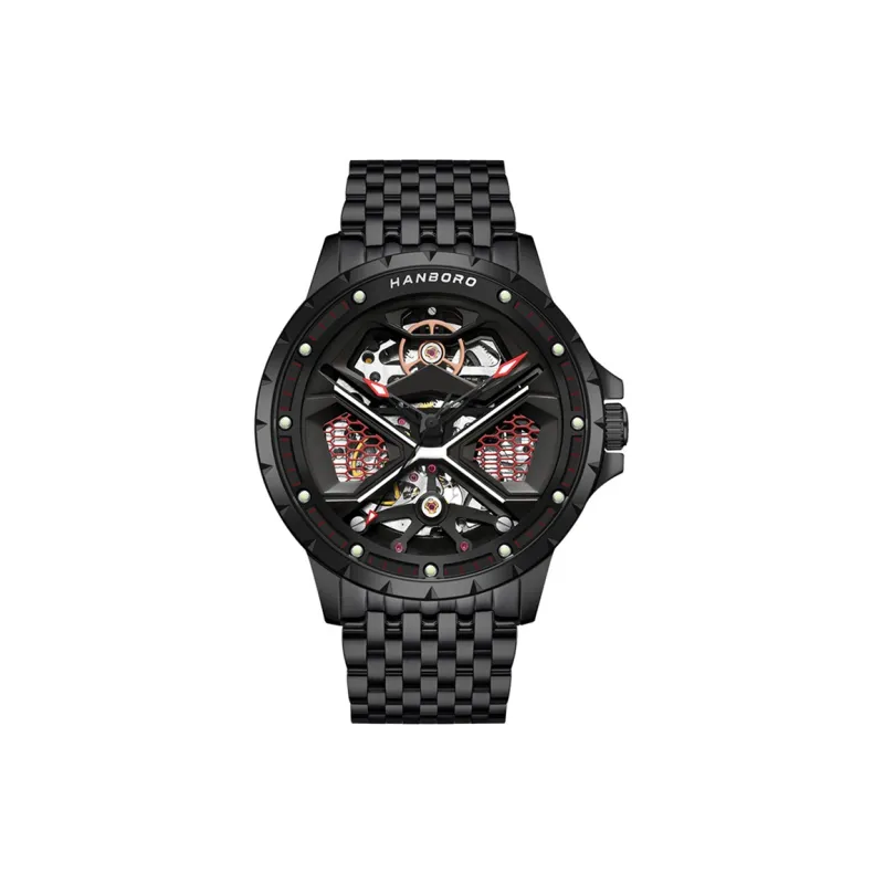 HANBORO HANBORO Collection Automatic Mechanical Movement Watch Men's Watches Cut-Out Dial HBR909.2-HH-0