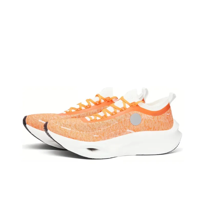 SOULLAND x LiNing Feidian 3 Ultra Cushioning Slip Resistant Low Top Running Shoes Unisex Orange-1