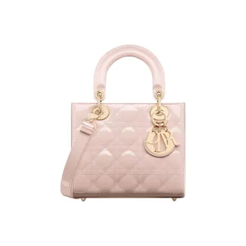 DIOR Lady Dior Cow Leather Lady Dior Bag, Shoulder Bag, Crossbody Bag, Handbag Small Size Women's Rouge Pink
