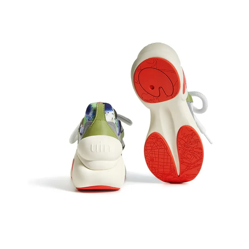 U.IN Painted Travel Shoes Bilbao A1 & A2 Artistic Collection Chunky Sneakers Women's-39