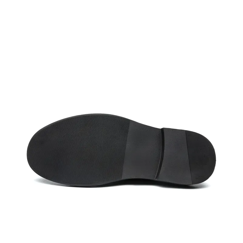 FAPAI Men's Casual Shoes Men Low Top Brown/Black-5
