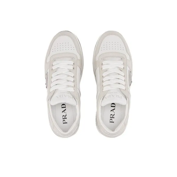 PRADA Prada Downtown Low Top Skateboard Shoes Women's Gray White-4