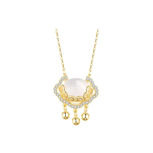 Olampe Chalcedony Jade Necklaces Women's