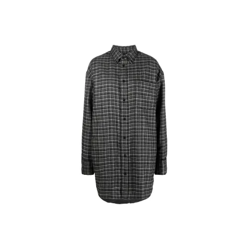 ASPESI Oversized Check-pattern Shirt Jacket