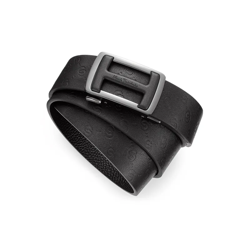 FAIRWHALE Top Grain Cow Leather New Trend Automatic Buckle Genuine Leather Belt Set Men's 3.5CM-6