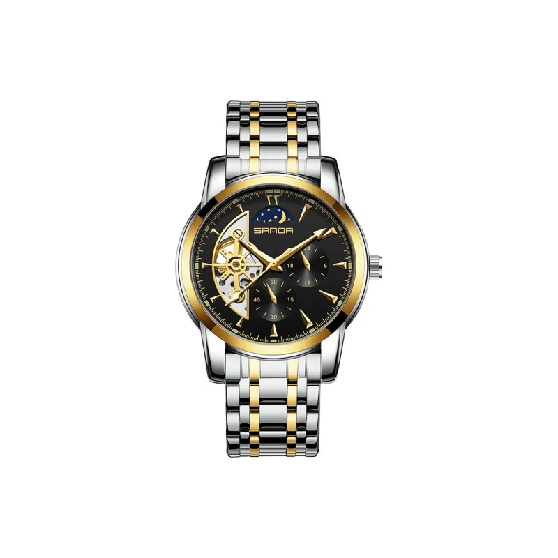 Sanda Automatic Mechanical Movement Stainless Steel Strap Watch Men's Watches White Dial-9