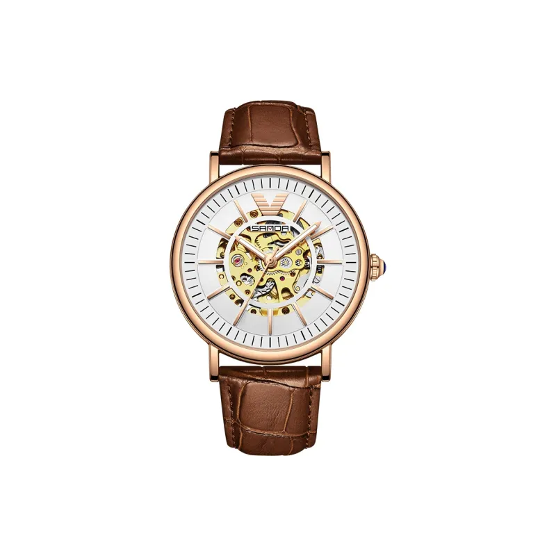 Sanda Automatic Mechanical Movement Watch Men's Watches White Dial-5