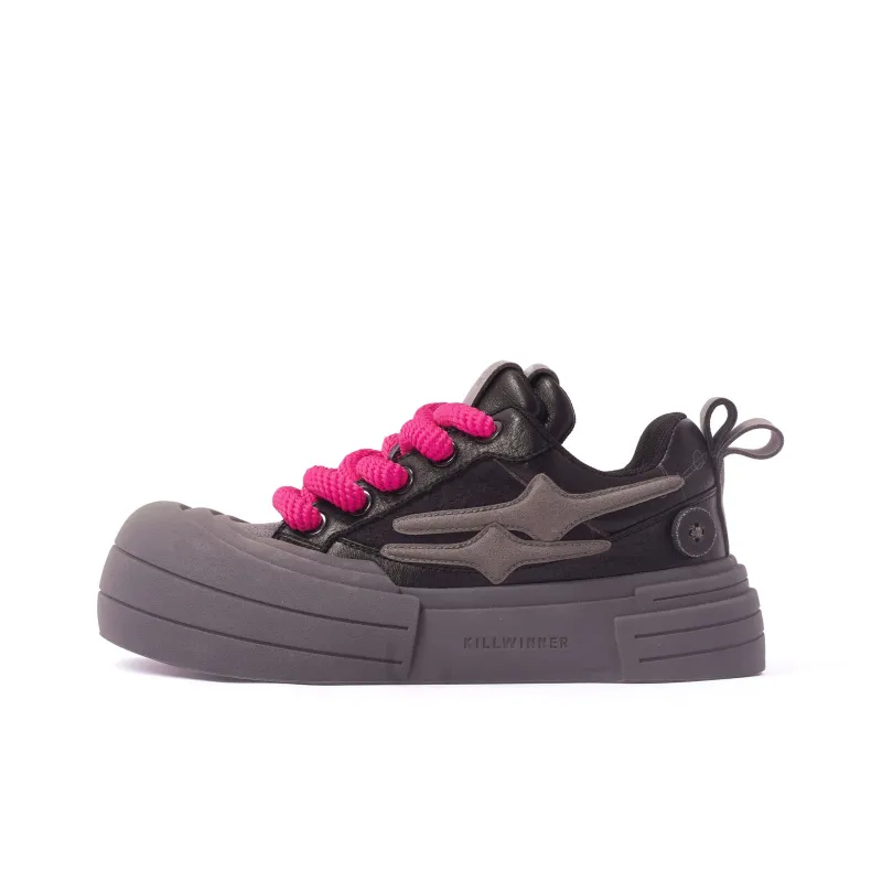 KILLWINNER Coverage Warm Slip Resistant Low Top Skateboard Shoes Unisex Black-0