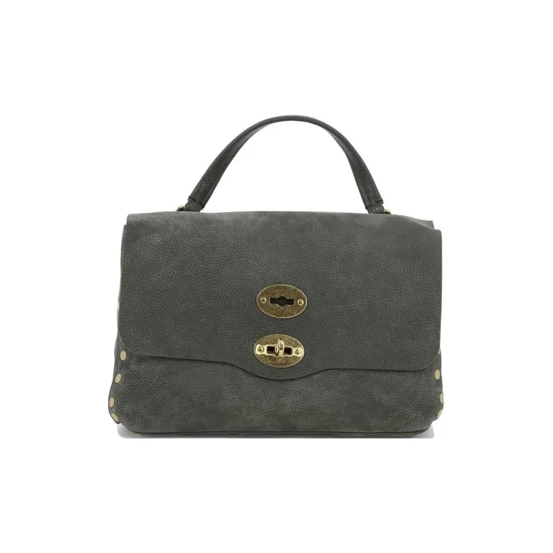 Zanellato Leather Crossbody Handbag Women's Gray-0