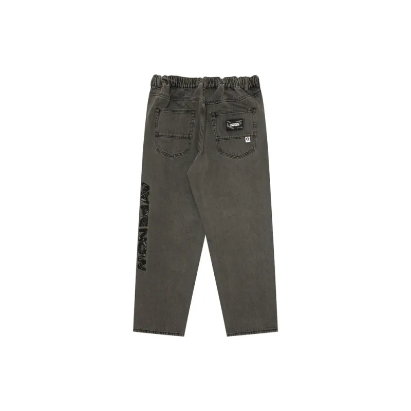 Aape Logo appliqué Wide leg Jeans-5