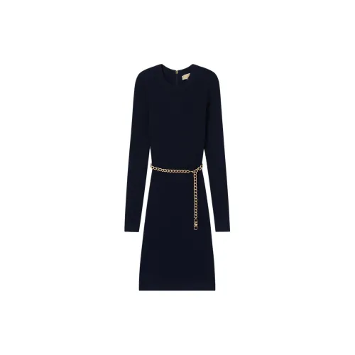 MICHAEL KORS Long-Sleeved Dresses Women's Navy Blue