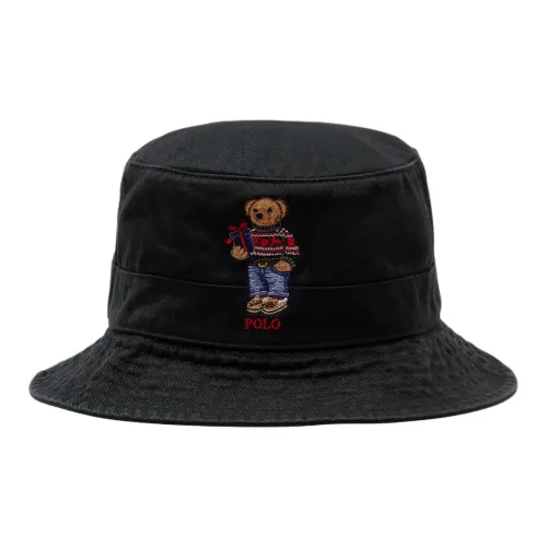 Polo Ralph Lauren Cotton Bucket Hats Men's Black
