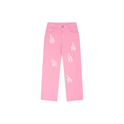 MLB Base Logo Jeans Women's Pink